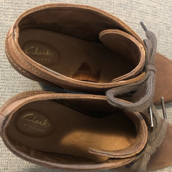 Clarks Artisan brown leather booties - Picture 6 of 6